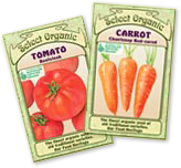 Select Organic seed packets